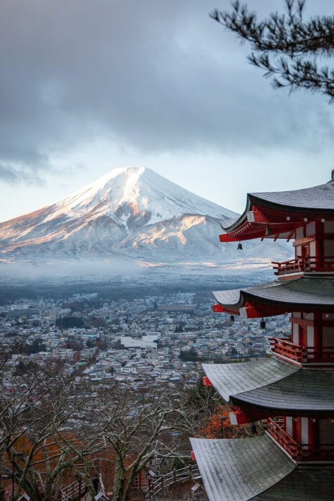 Marco histórico do Monte Fuji
